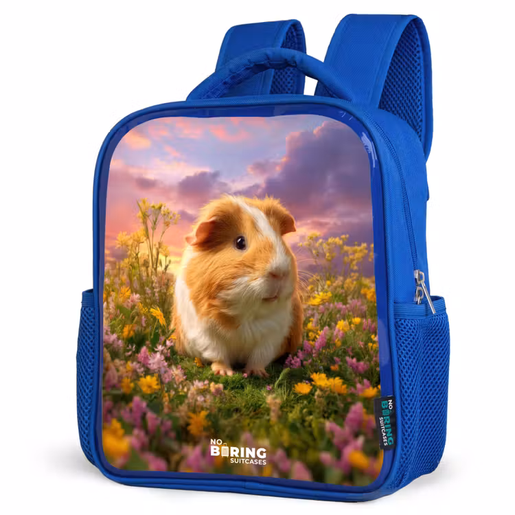 Kids backpack - Blue - Guinea pig - Nature - Animal — 7