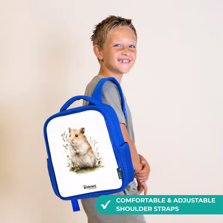 Kids backpack - Blue - Animal - Nature - Hamster — 4
