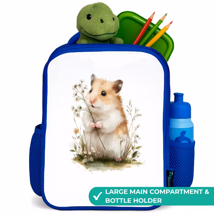 Kids backpack - Blue - Animal - Nature - Hamster — 5