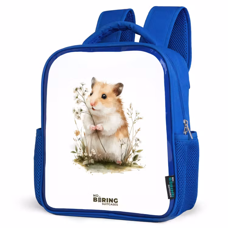 Kids backpack - Blue - Animal - Nature - Hamster — 7
