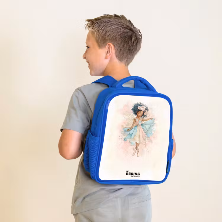 Kids backpack - Blue - Elf - Ballet - Colorful — 2