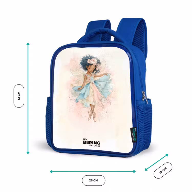 Kids backpack - Blue - Elf - Ballet - Colorful — 6