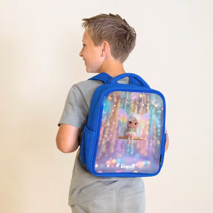 Kids backpack - Blue - Fairy - Elf - Rainbow — 2