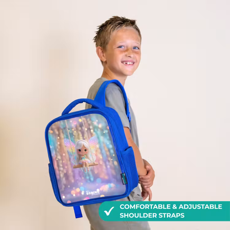 Kids backpack - Blue - Fairy - Elf - Rainbow — 4