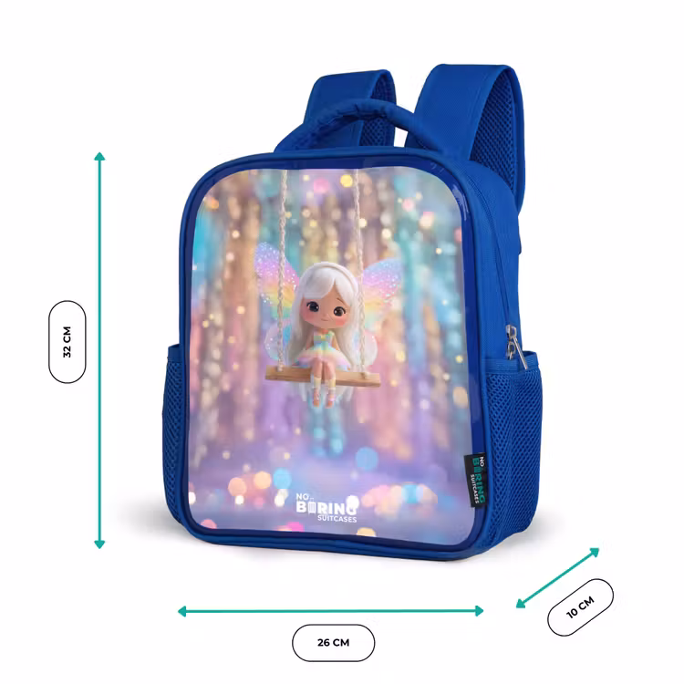 Kids backpack - Blue - Fairy - Elf - Rainbow — 6