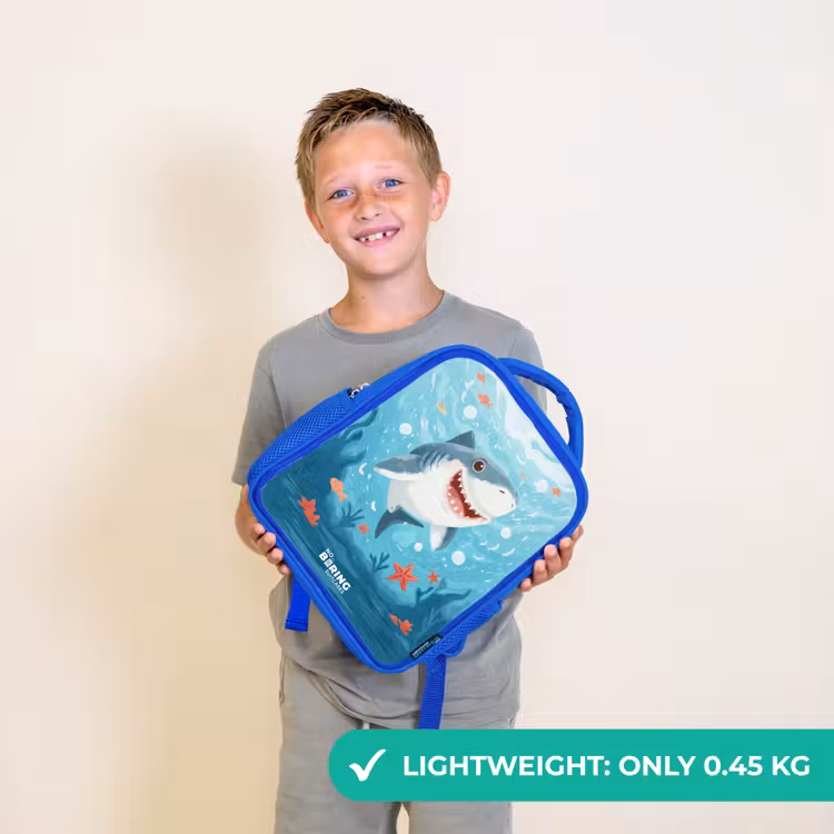 Kids backpack - Blue - Shark - Water - Sea — 3