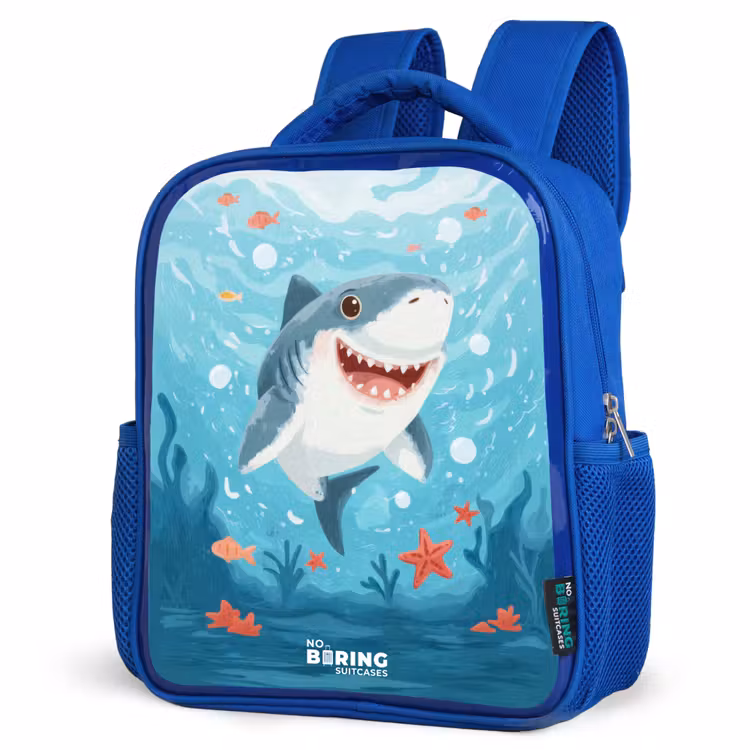 Kids backpack - Blue - Shark - Water - Sea — 7