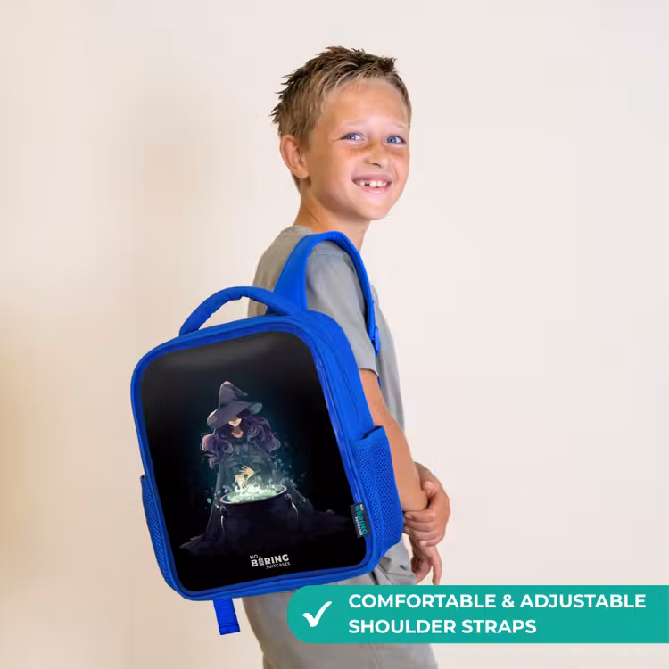 Kids backpack - Blue - Witch - Cauldron - Magic — 4