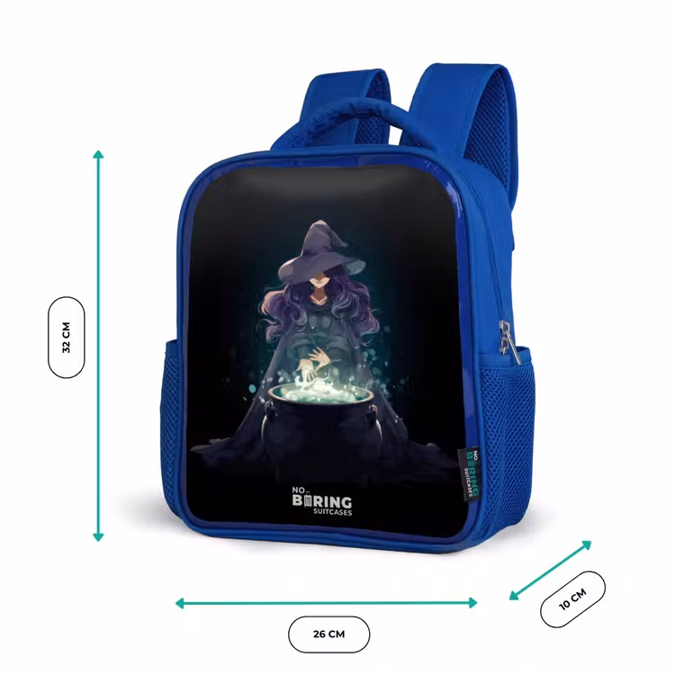 Kids backpack - Blue - Witch - Cauldron - Magic — 6