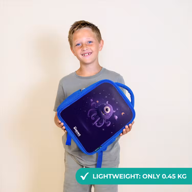 Kids backpack - Blue - Cosmic tentacle monster — 3