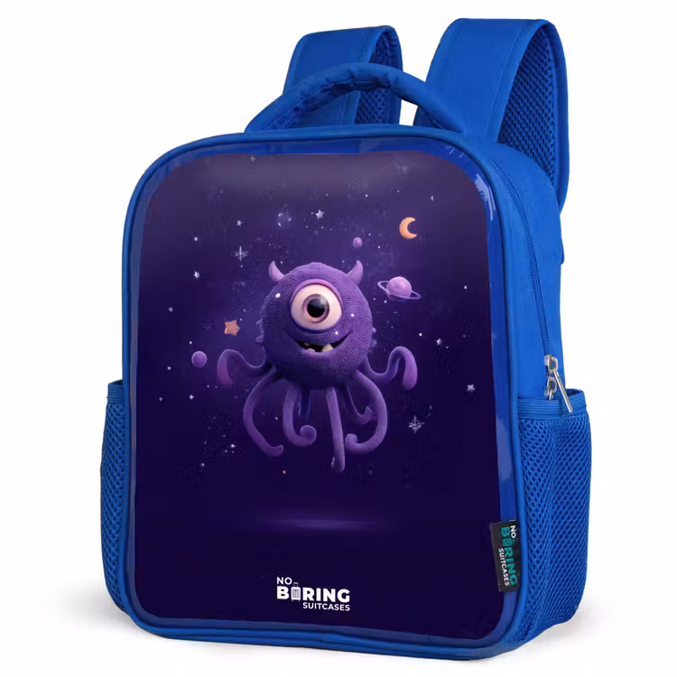 Kids backpack - Blue - Cosmic tentacle monster — 7