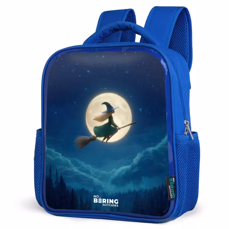 Kids backpack - Blue - Night Flight over the Forest — 7
