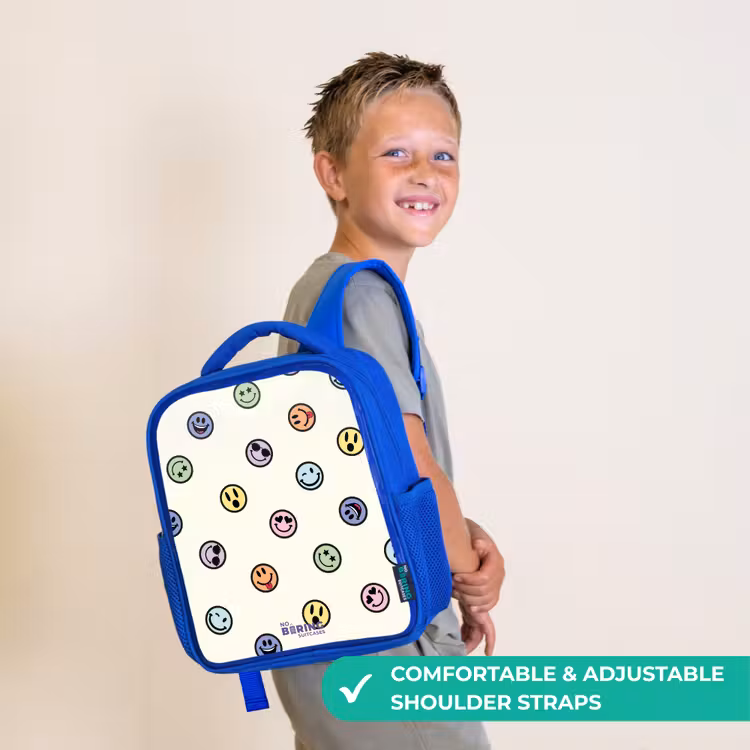 Kids backpack - Blue - Playful smiley mix — 4