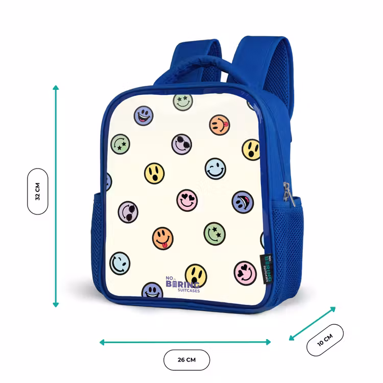 Kids backpack - Blue - Playful smiley mix — 6