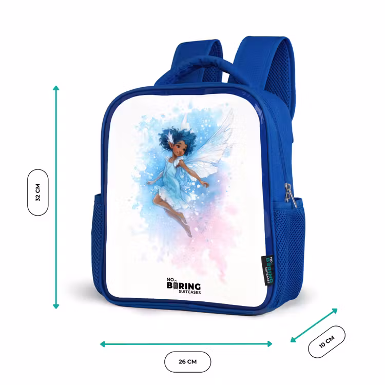 Kids backpack - Blue - Flying fairy in shades of blue — 6