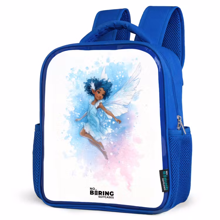 Kids backpack - Blue - Flying fairy in shades of blue — 7