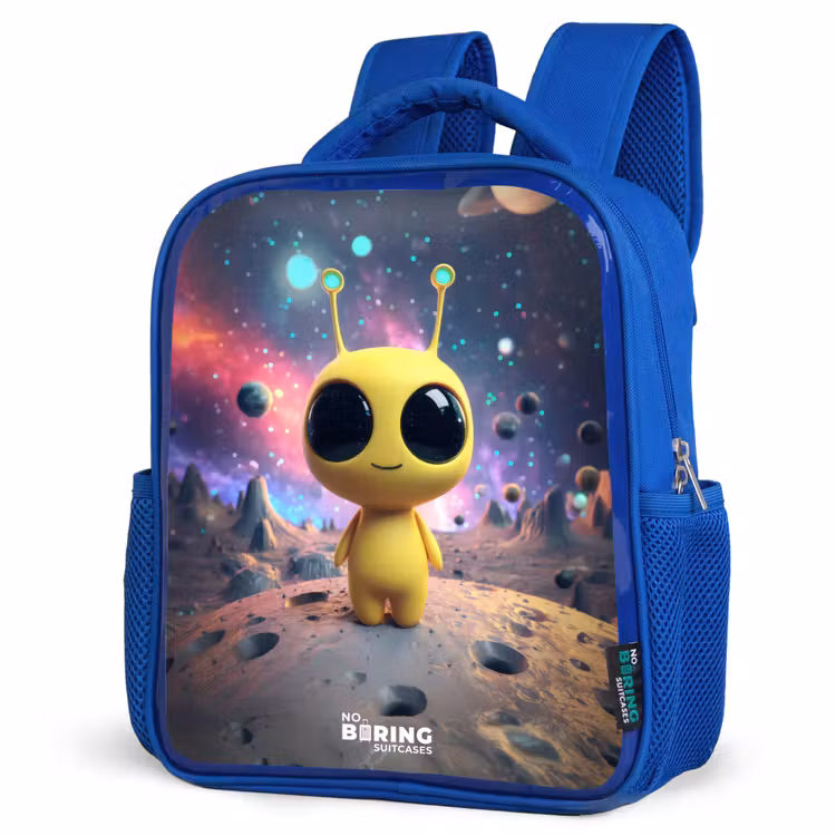 Kids backpack - Blue - Merry alien creature — 7