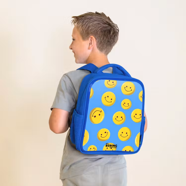 Kids backpack - Blue - Merry smiley rain — 2