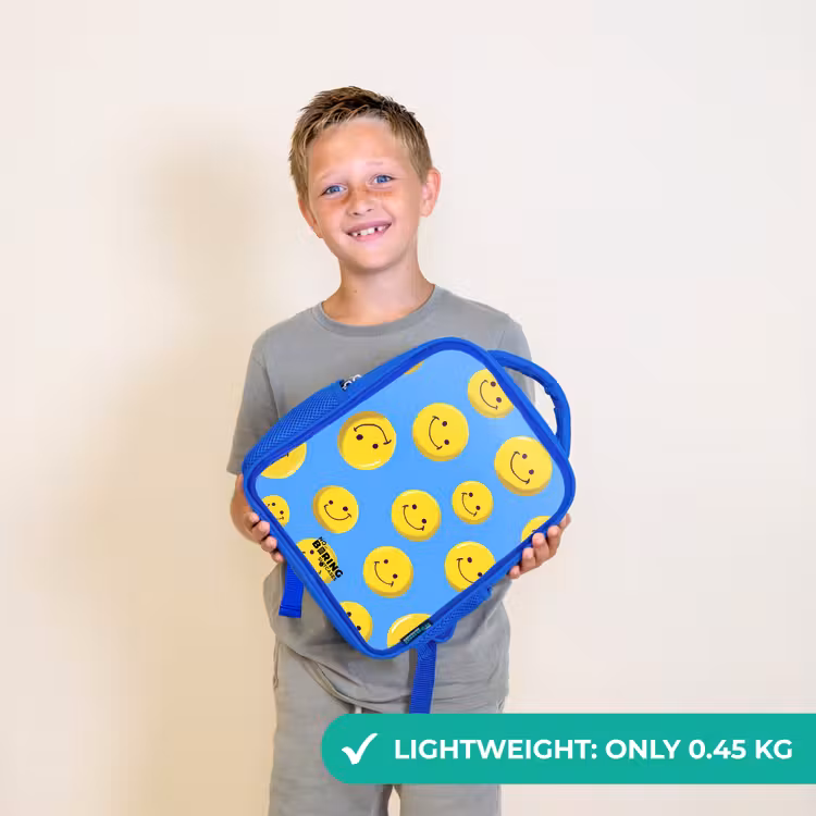 Kids backpack - Blue - Merry smiley rain — 3