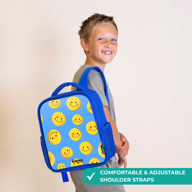 Kids backpack - Blue - Merry smiley rain — 4