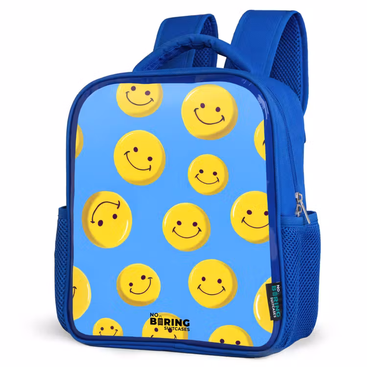 Kids backpack - Blue - Merry smiley rain — 7
