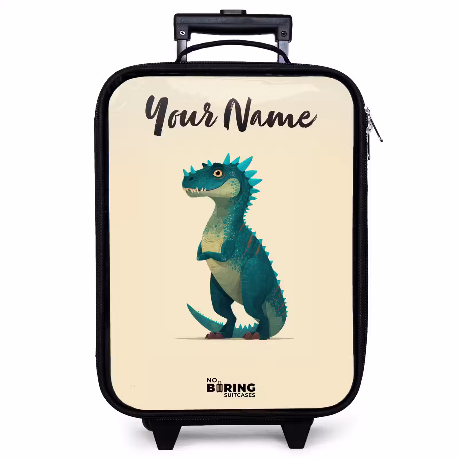 Children's suitcase with name - Dino - Animal - Blue - Green — 1