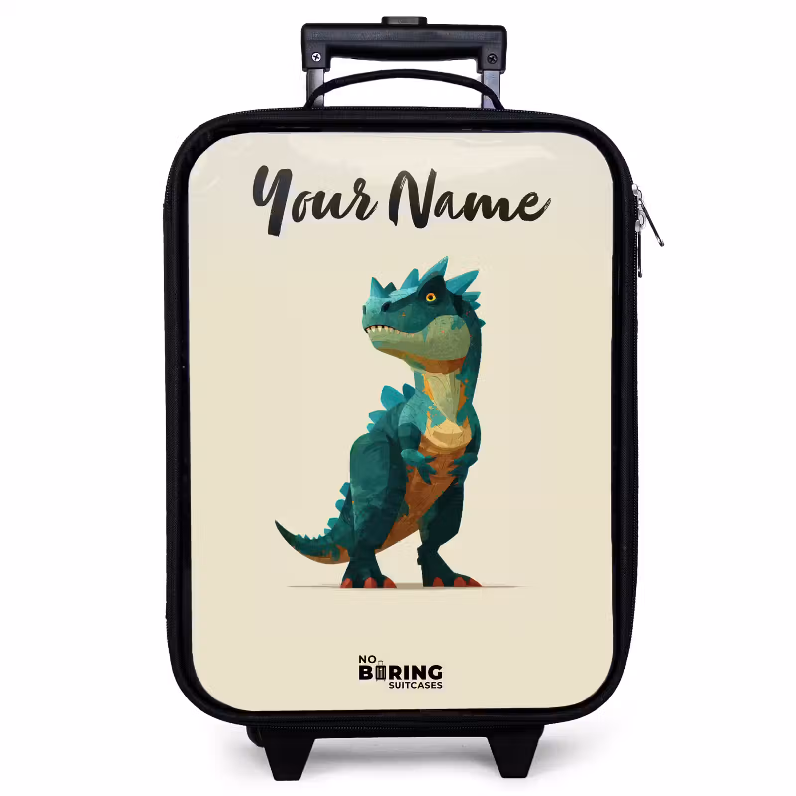 Children's suitcase with name - Dino - Animal - Green — 1