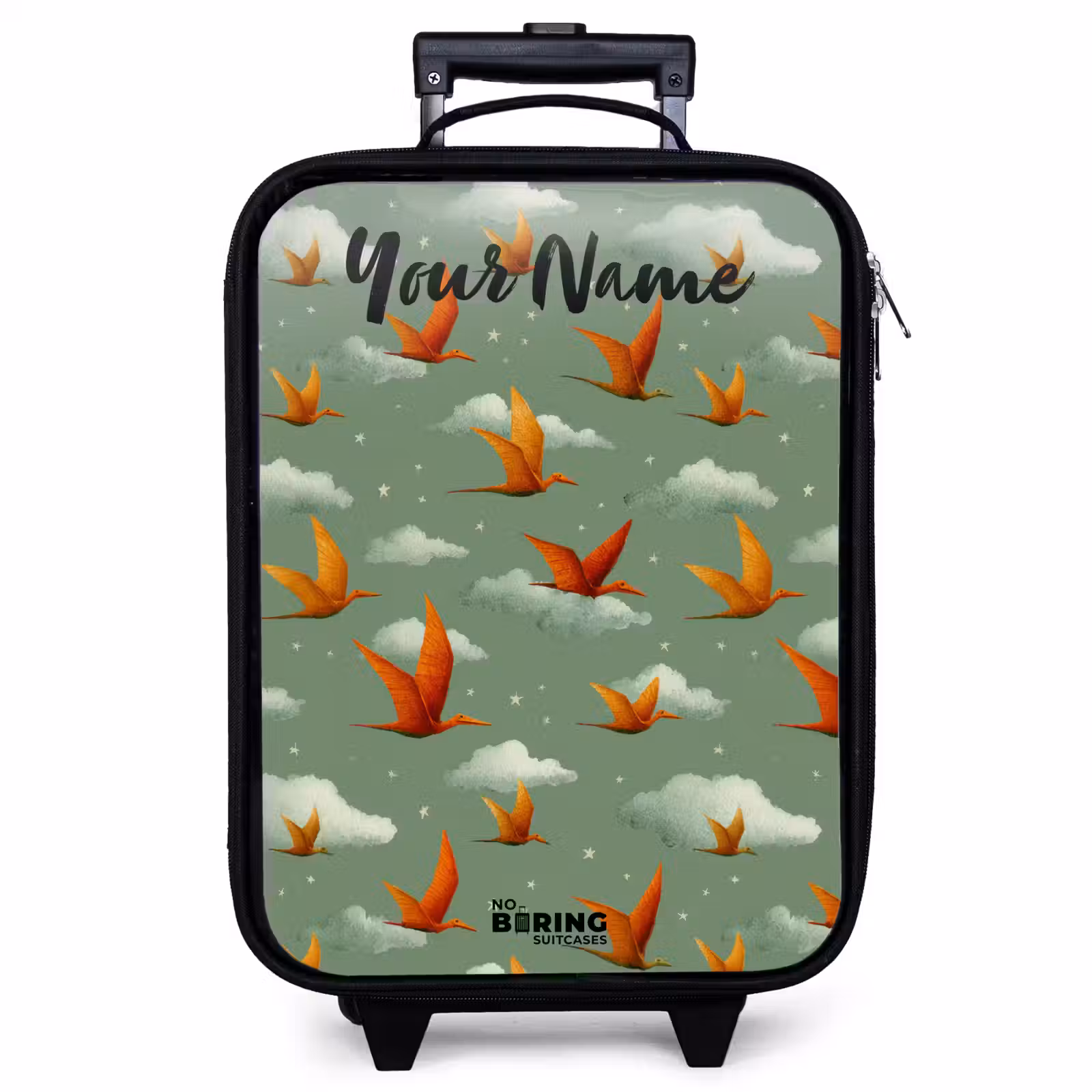 Children's suitcase with name - Pattern - Dino - Pterosaurs — 1