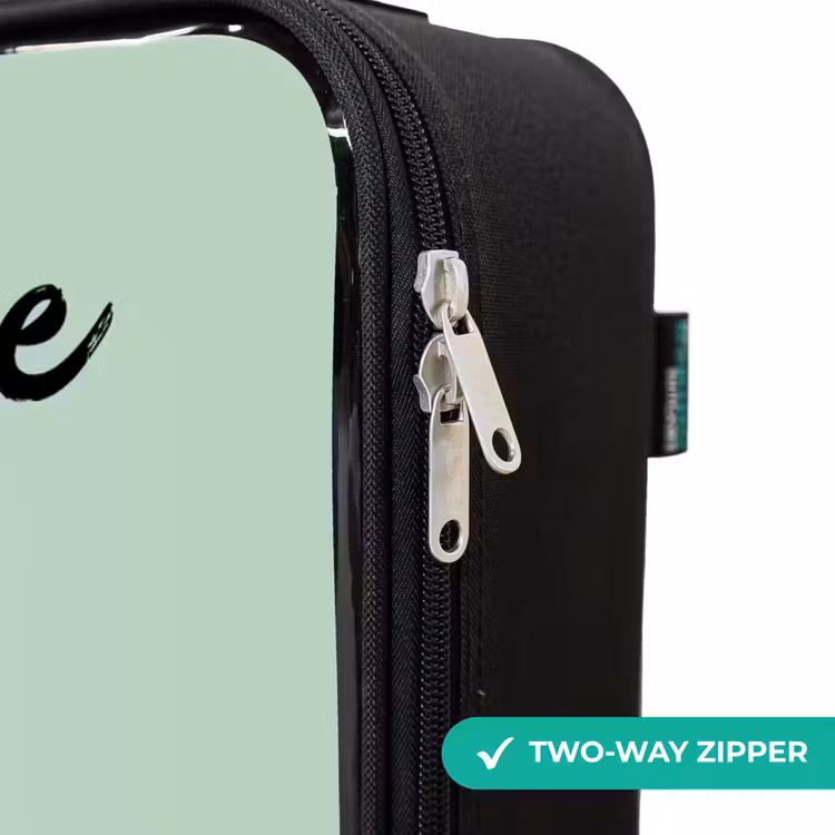 Children's suitcase with name - Dino - Animal - Green - Orange — 6