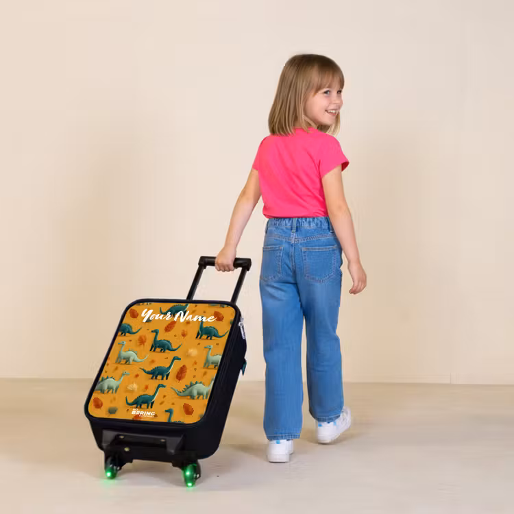 Children's suitcase with name - Dino - Animals - Pattern — 2