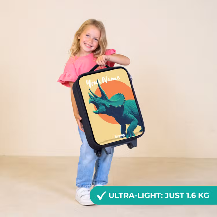 Children's suitcase with name - Dino - Triceratops - Animal — 5