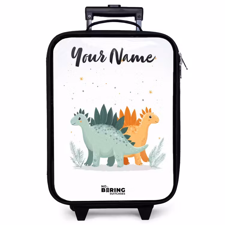 Children's suitcase with name - Dinos - Animals - Stars — 1