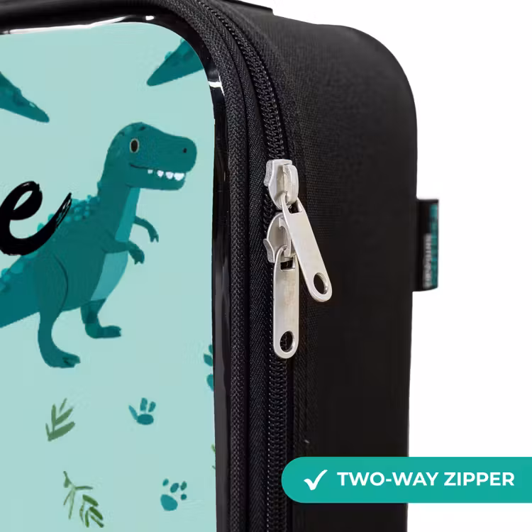 Children's suitcase with name - Dinos - Pattern - Green — 6