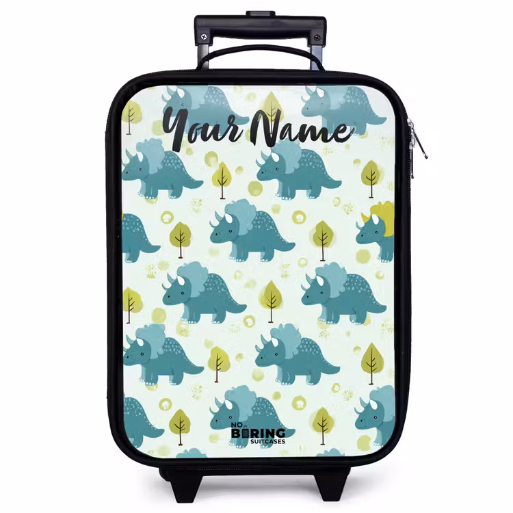 Children's suitcase with name - Dinos - Pattern - Nature — 1