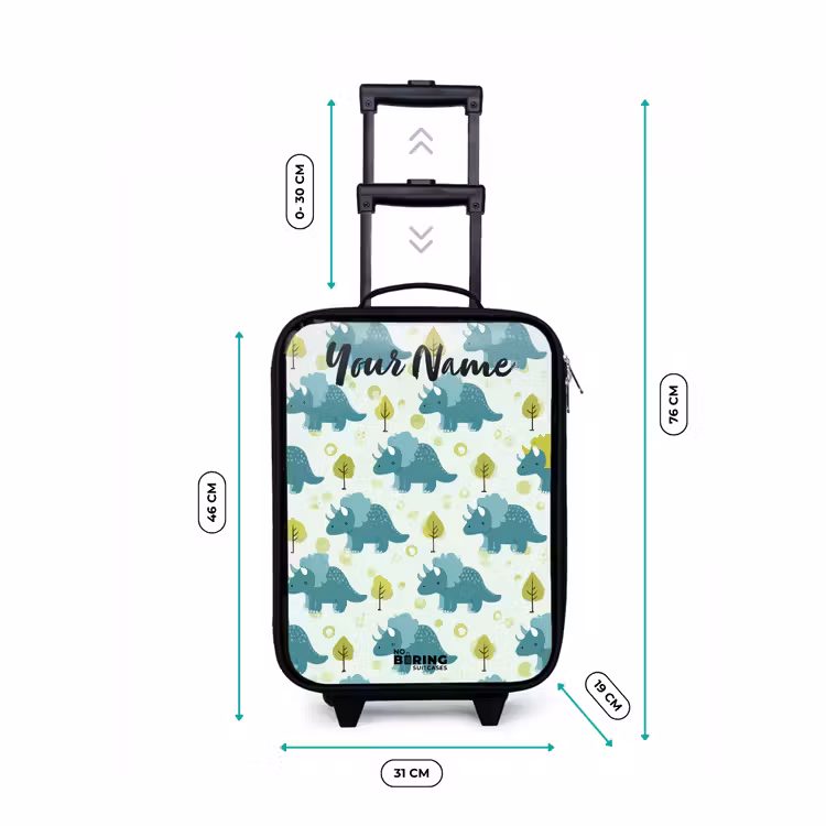 Children's suitcase with name - Dinos - Pattern - Nature — 3