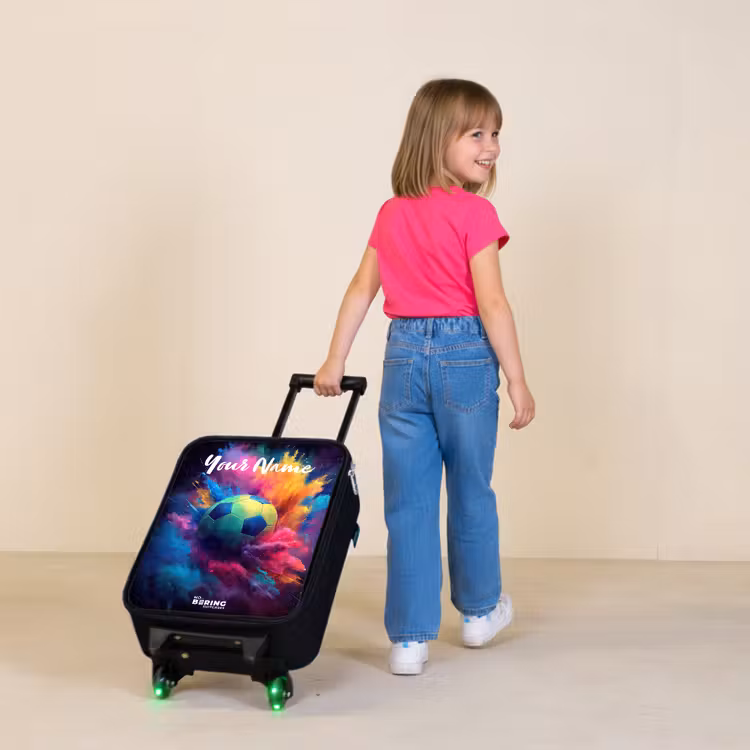 Children's suitcase with name - Neon - Ball - Colorful — 2