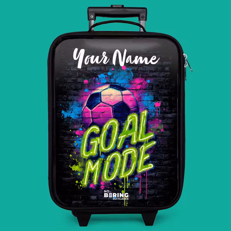Children's suitcase with name - Neon - Graffiti - Football - Colorful — 4