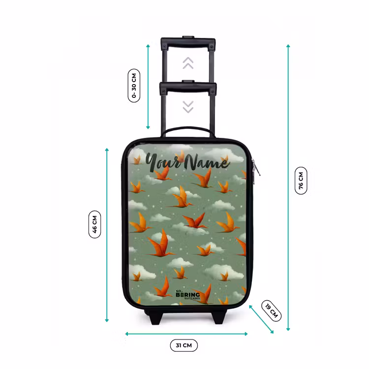 Children's suitcase with name - Pattern - Dino - Pterosaurs — 3
