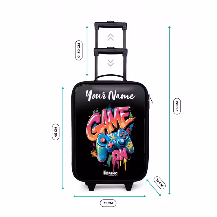 Children's suitcase with name - Controller - Game - Graffiti - Text — 3