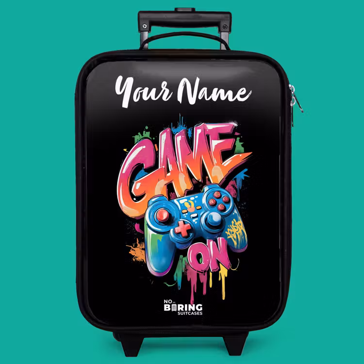 Children's suitcase with name - Controller - Game - Graffiti - Text — 4