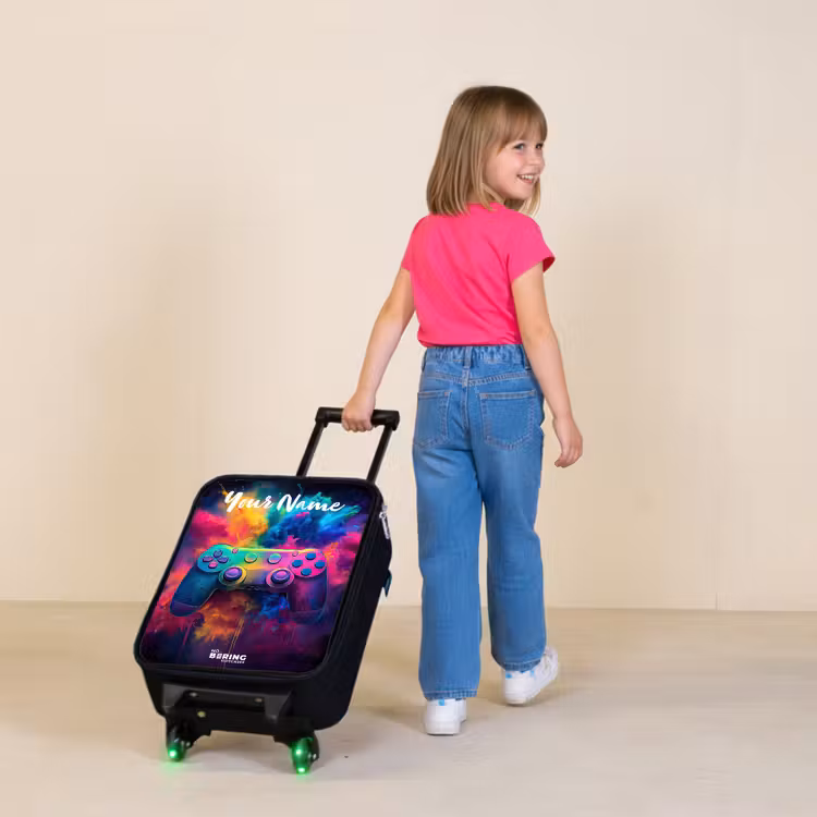 Children's suitcase with name - Game - Controller - Colorful - Explosion — 2