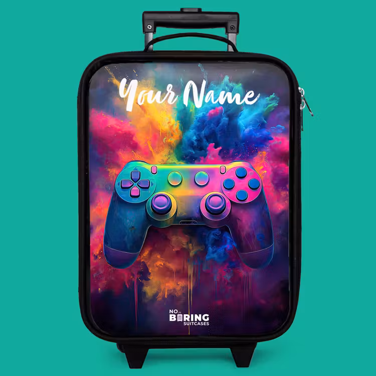 Children's suitcase with name - Game - Controller - Colorful - Explosion — 4