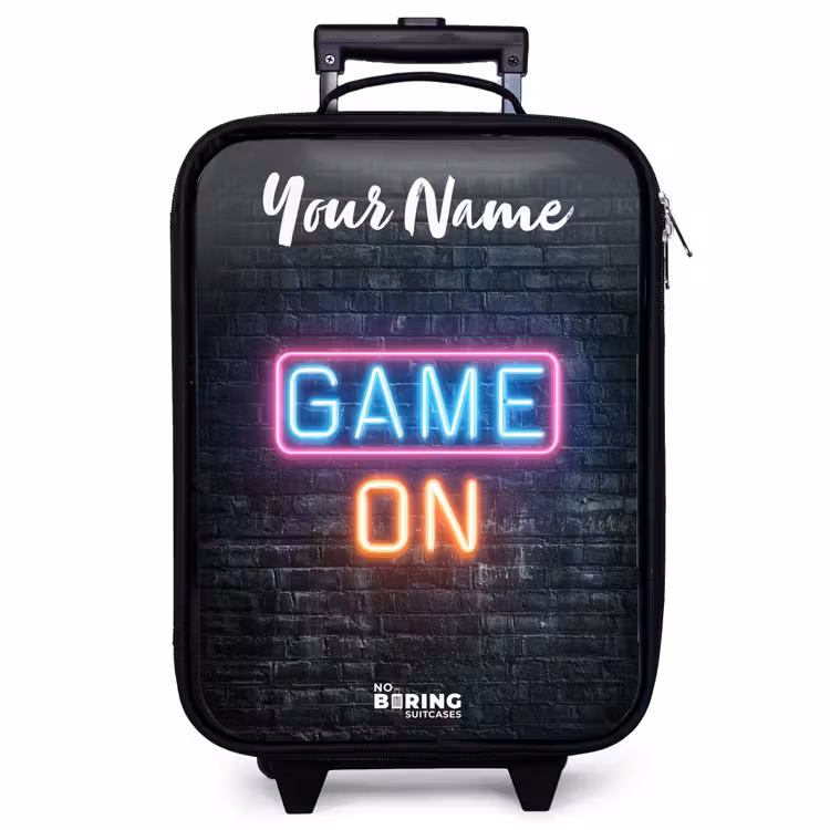 Children's suitcase with name - Game - Neon - Wall — 1
