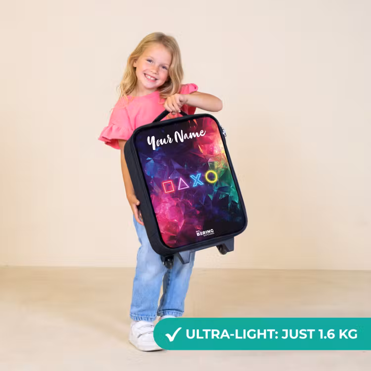 Children's suitcase with name - Symbols - Game - Colorful — 5