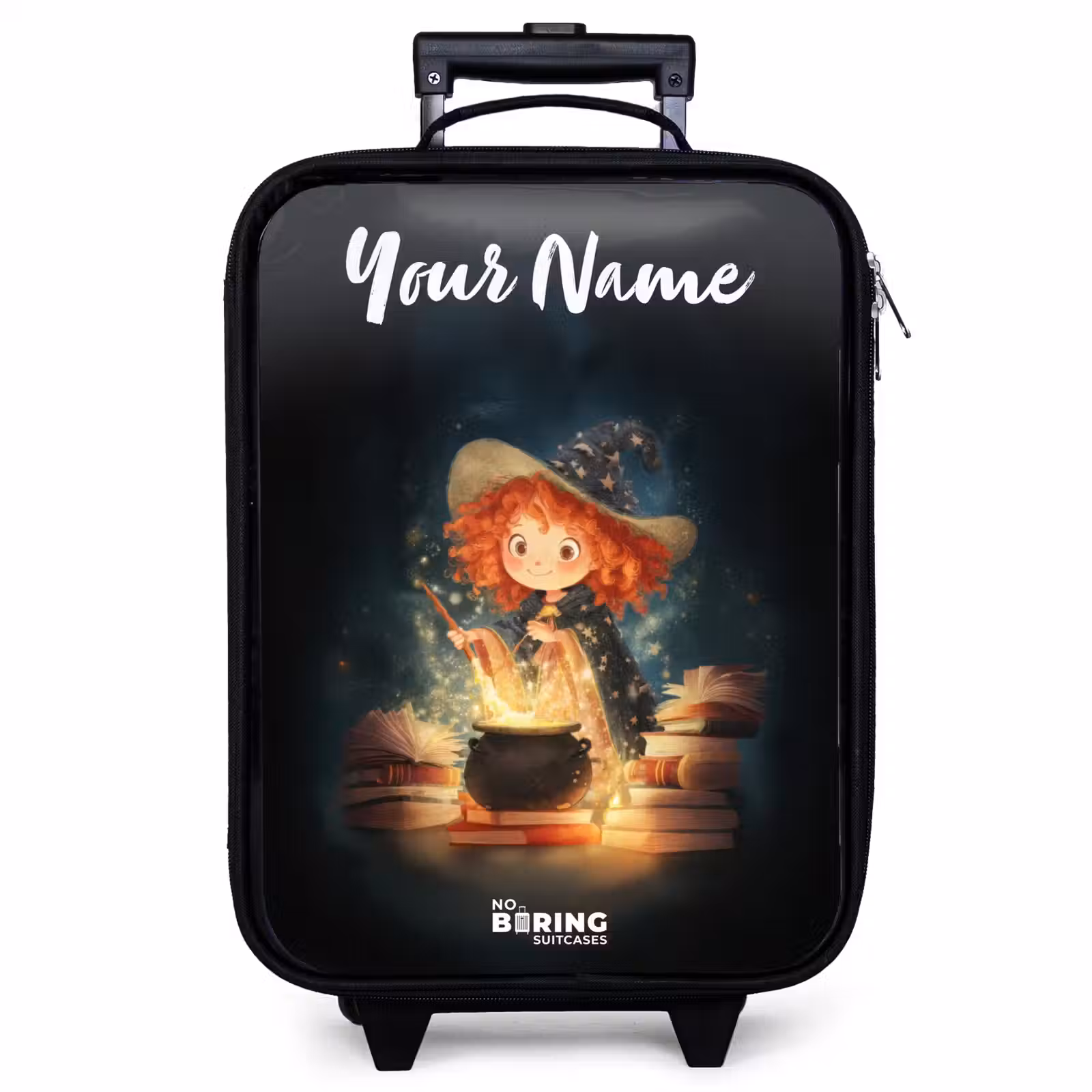 Children's suitcase with name - Witch with Sparkling Magic Potion — 1
