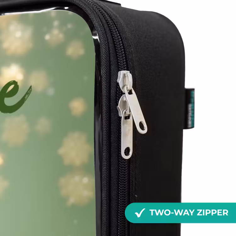 Children's suitcase with name - Dancing fairy in green light — 6