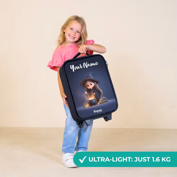 Children's suitcase with name - Enchanted girl with cauldron — 5