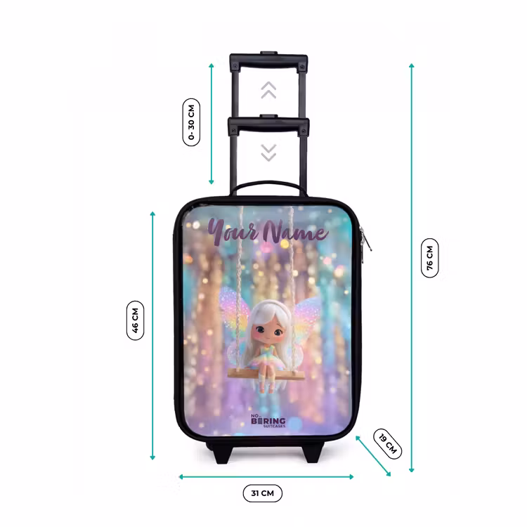 Children's suitcase with name - Fairy - Elf - Rainbow — 3