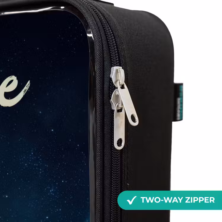 Children's suitcase with name - Night Flight Over the Forest — 6