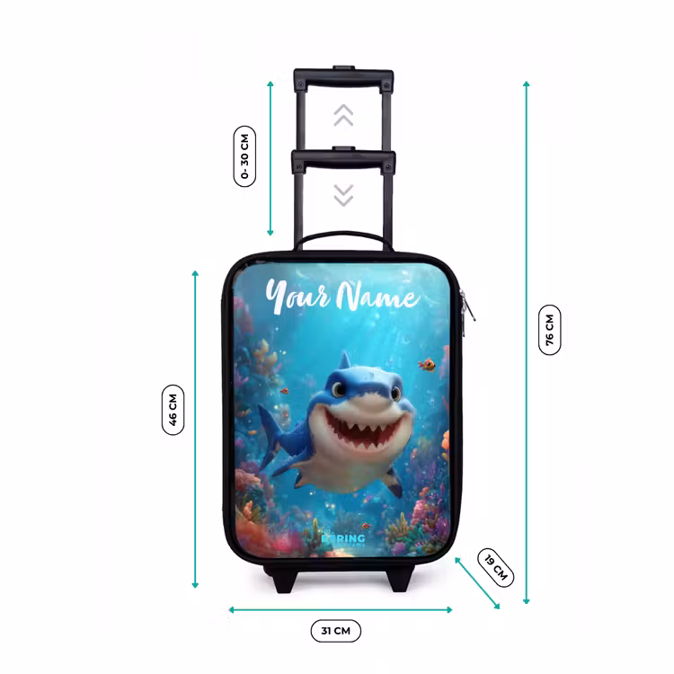 Children's suitcase with name - Reef - Coral - Shark - Animal — 3